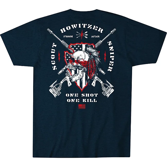 Футболка мужская HOWITZER From Afar Denim/Black Heather