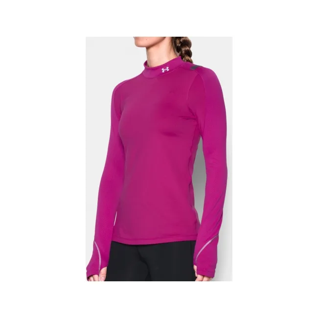 Женская спортивная кофта Under Armour ColdGear® Elements Mock Magenta Shock