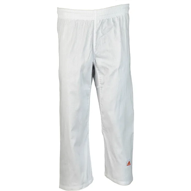 Кимоно для дзюдо Adidas Club (белое с красными полосами, J350P_WB)