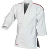 Кимоно для дзюдо Adidas Club (белое с красными полосами, J350P_WB)