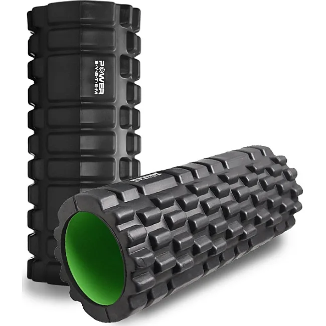 Массажный роллер (МФР ролл) POWER SYSTEM PS-4050 Black/Green (33x15см.)
