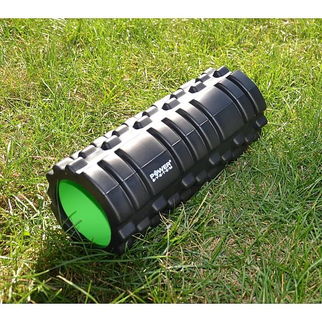 Массажный роллер (МФР ролл) POWER SYSTEM PS-4050 Black/Green (33x15см.)