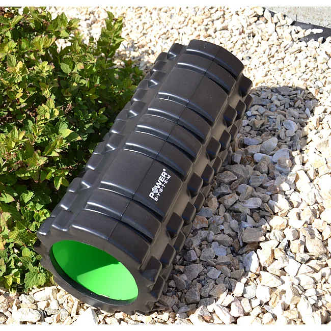 Массажный роллер (МФР ролл) POWER SYSTEM PS-4050 Black/Green (33x15см.)