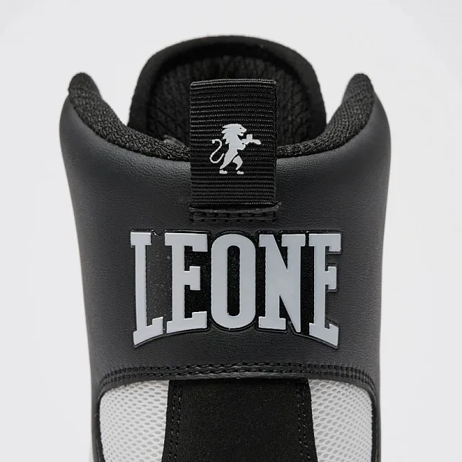 Обувь для бокса LEONE Premium Black/Lime