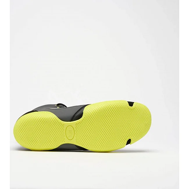 Обувь для бокса LEONE Premium Black/Lime