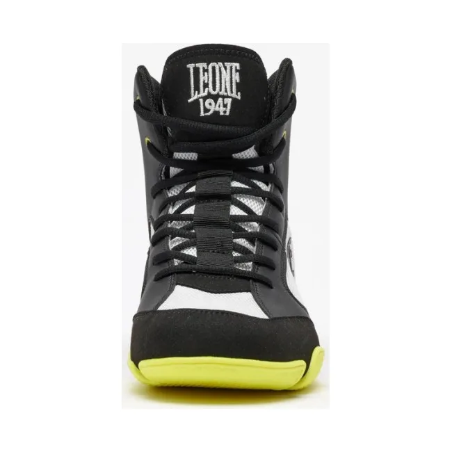 Обувь для бокса LEONE Premium Black/Lime