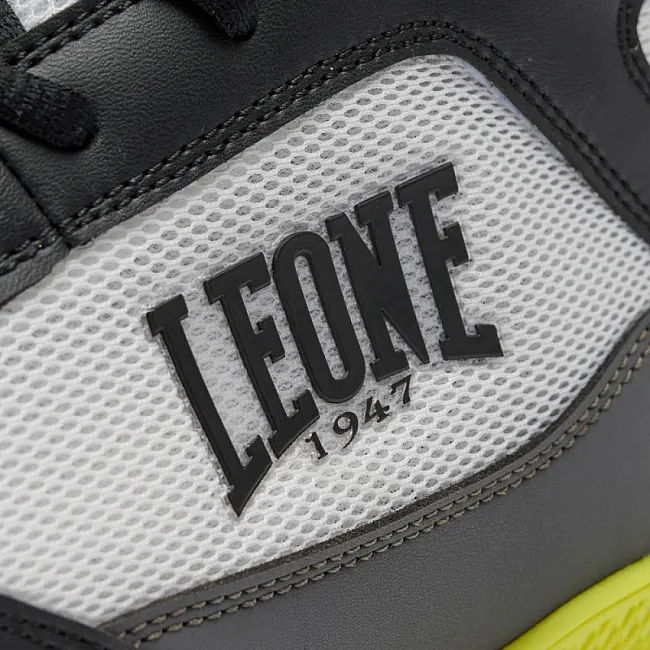 Обувь для бокса LEONE Premium Black/Lime