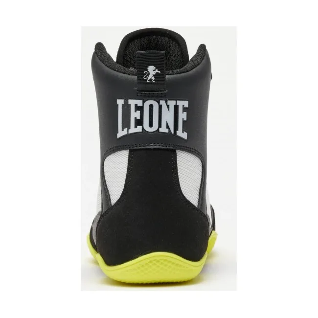 Обувь для бокса LEONE Premium Black/Lime