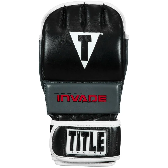 Перчатки снарядные TITLE Invade Wristwrap Heavy 2.0 Black White