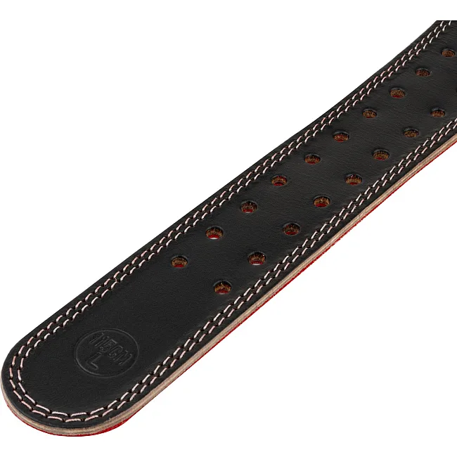 Пояс для становой тяги POWER SYSTEM PS-3030 Elite Edition кожаный Black