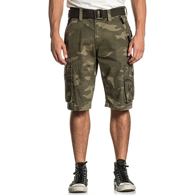 Шорты AFFLICTION Negotiate Cargo Camo