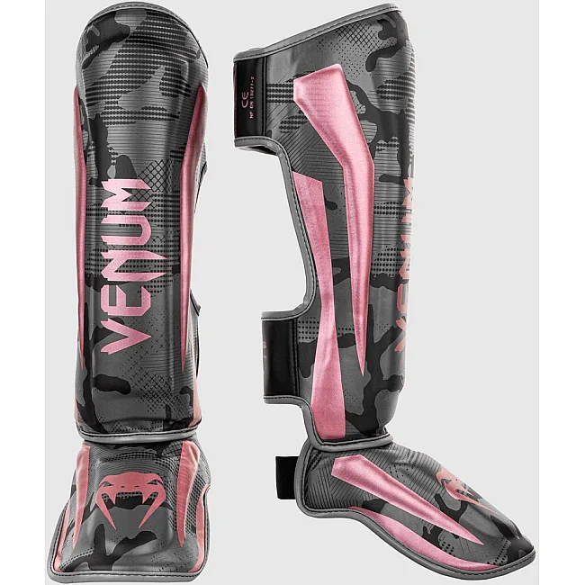 Защита голени и стопы VENUM Elite Standup Black Pink Gold