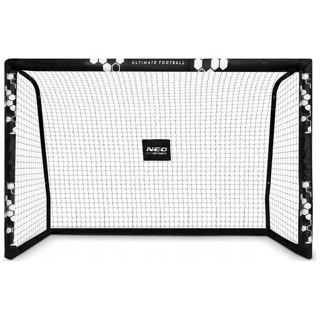 Ворота футбольные Neo-Sport Hexagon NS‑472 300 х 200 х 120 см, черные