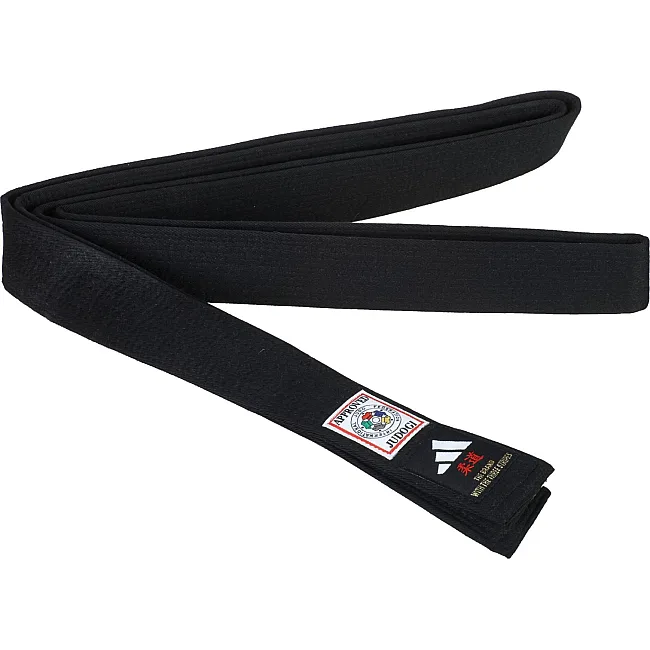 Пояс для дзюдо Adidas ELITE IJF with KANJI OPTION (чорний-білий) adiB242J