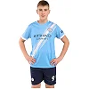 Футбольна форма дитяча із символікою клубу MANCHESTER CITY HAALAND 9 домашня 2026 SP-SPORT CO-617 (Блакитний-білий)