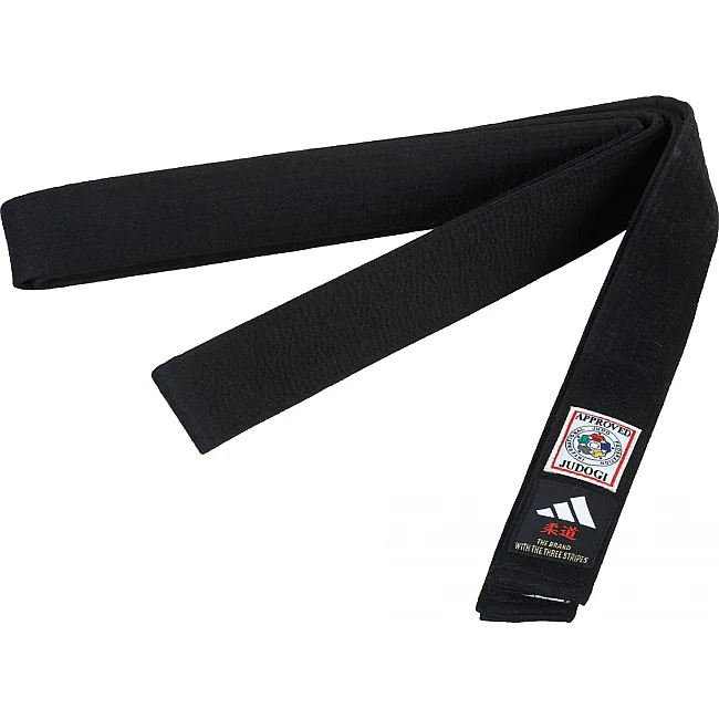 Пояс для дзюдо Adidas ELITE IJF with KANJI OPTION (чорний-білий) adiB242J