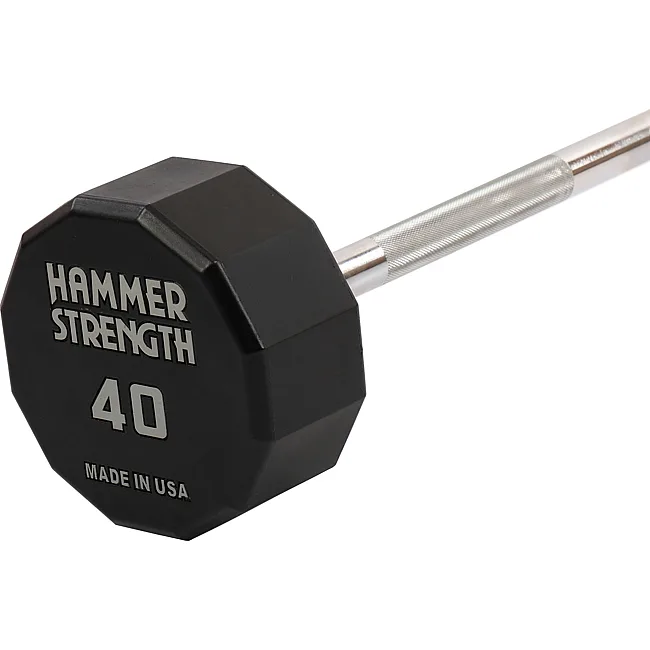 Штанга неразборная с фиксированным весом прямая PEV HAMMER STRENGHT TA-9979-40 (Черный)