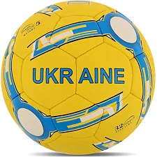 Футбольний м'яч BALLONSTAR UKRAINE FB-4117 (Жовтий-синій)