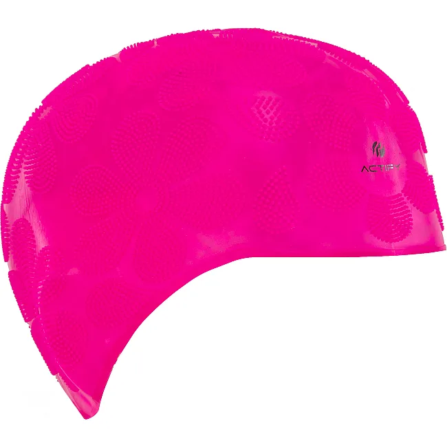 Шапочка для бассейна силиконовая на длинные волосы SP-SPORT ACTIFY FLOWER PL-0785 (Белый)