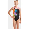 Купальник закрытый для девочек Arena DOTS SWIMSUIT SWIM PRO BACK черный, розовый (для детей)