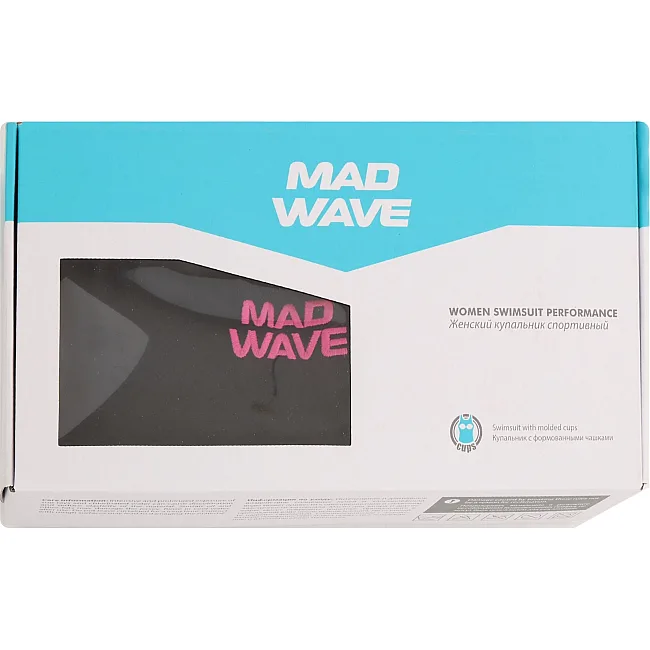 Купальник женский слитный MADWAVE Lada lining PBT M146202 (Голубой)