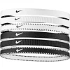 Повязка на голову NIKE FLEX CLASSIC HEADBANDS 6PK черный, белый One Size