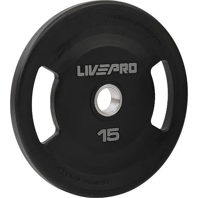 Блины диски полиуретановые 2 Handle металлическая втулка LiveUp LP8337-15 ø51мм 15кг