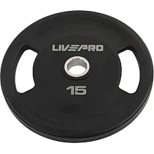 Млинці диски поліуретанові 2 Handle металева втулка LiveUp LP8337-15 ø51мм 15кг