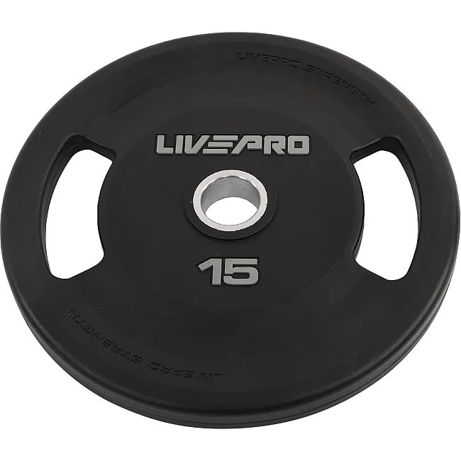 Блины диски полиуретановые 2 Handle металлическая втулка LiveUp LP8337-15 ø51мм 15кг