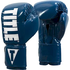 Боксерские перчатки TITLE Boxing Inferno Intensity Elastic Blue/White /