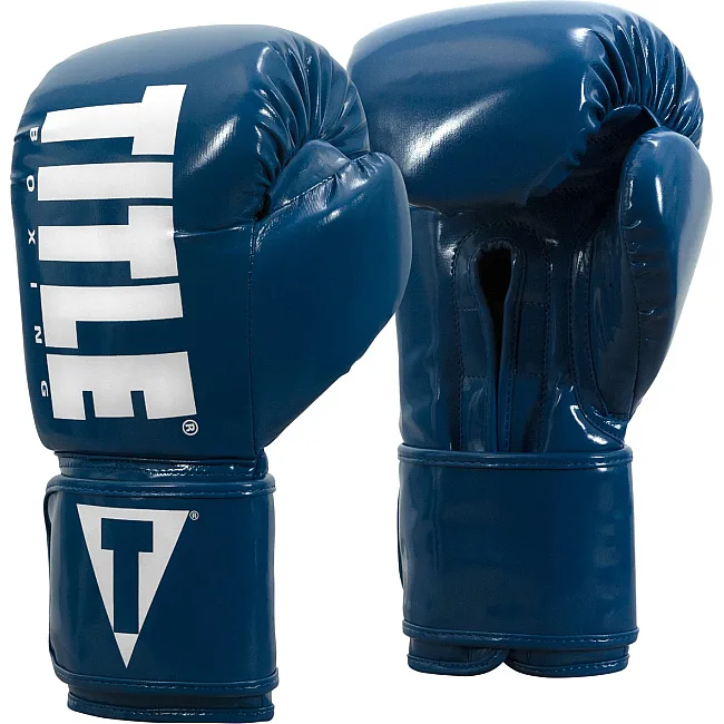 Боксерские перчатки TITLE Boxing Inferno Intensity Elastic Blue/White /