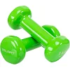 Гантели для фитнеса виниловые ZELART Beauty TA-5225-1 2шт 1кг (Салатовый)