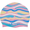Шапочка для бассейна
 силиконовая YINGFA C0080 (Синий-белый)