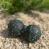 Массажный мяч двойной PowerPlay PP-4352 Epp foam peanut ball (d8*16cm.) Черно/Зеленый