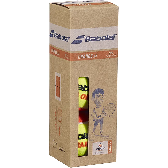 М'ячі для тенісу Babolat ORANGE paper pack 3 ball