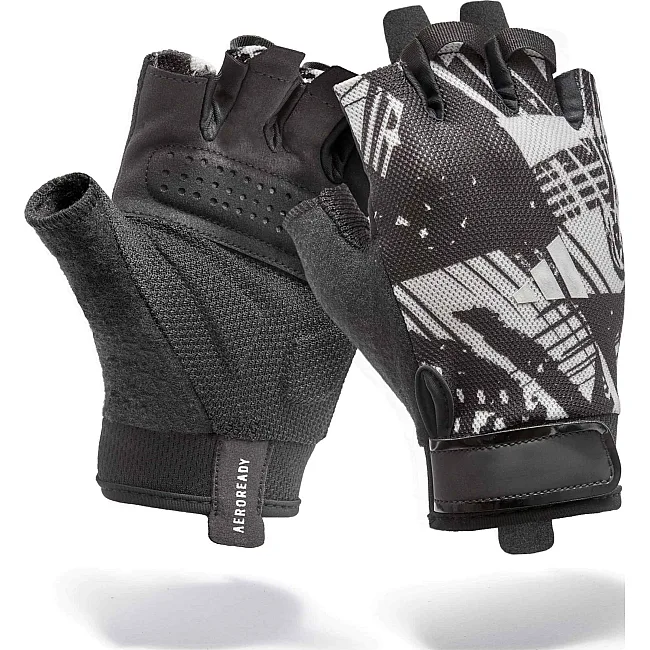 Перчатки для тренинга Adidas Essential Training Gloves черный, серый M