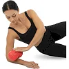 Мяч массажный двойной для МФР и самомассажа Duoball LivePRO Peanut massage ball LP8509 ø19,4см (Красный)