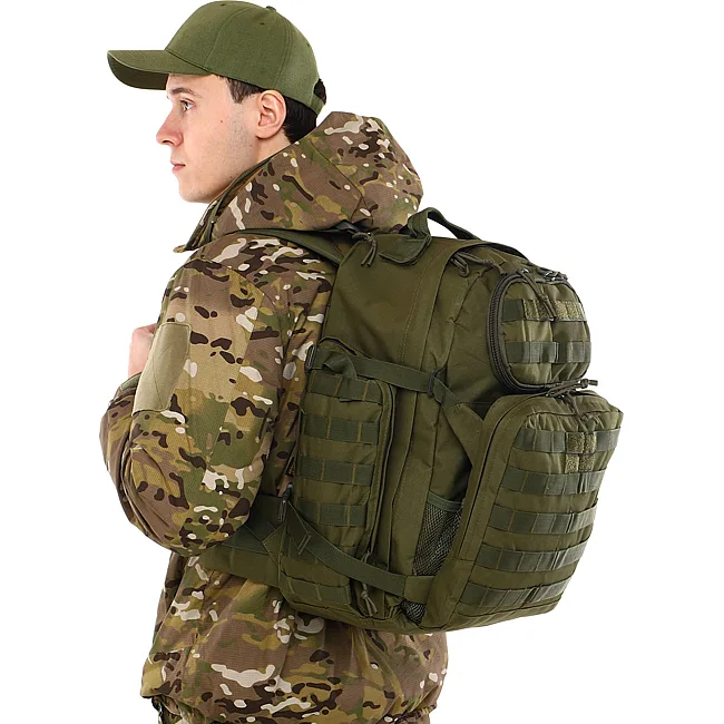 Штурмовой тактический рюкзак
 трехдневный SILVER KNIGHT 1511
 31x19x48см 28л (Оливковый)
