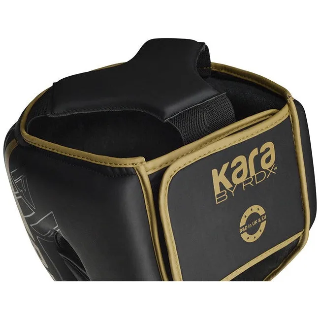 Боксерский шлем RDX F6 KARA Matte Golden