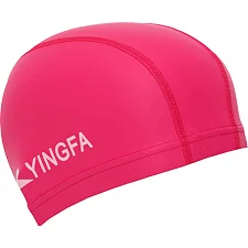Шапочка для бассейна текстильная с покрытием PU YINGFA C0077 (Малиновый)