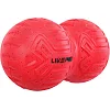Мяч массажный двойной для МФР и самомассажа Duoball LivePRO Peanut massage ball LP8509 ø19,4см (Красный)