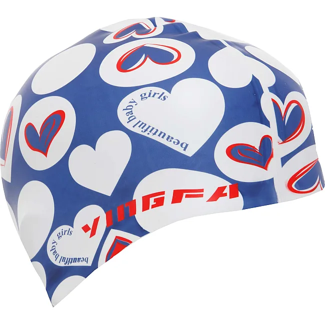 Шапочка для бассейна
 силиконовая YINGFA C0080 (Синий-белый)