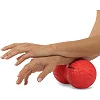 Мяч массажный двойной для МФР и самомассажа Duoball LivePRO Peanut massage ball LP8509 ø19,4см (Красный)