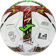 М'яч футбольний Joma DALIII білий, червоний, салатовий 5