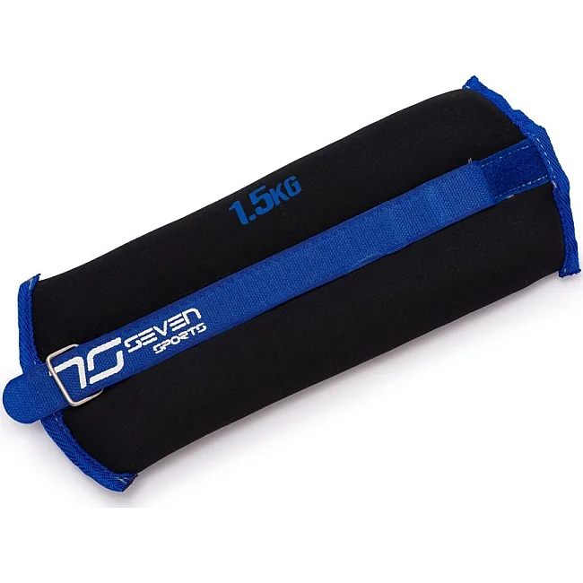 Утяжелители-манжеты для ног и рук 7SPORTS Wrist/Ankle Weights (2х1,5кг.) ON-3 Black/Blue (пара)