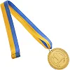 Медаль спортивная с лентой SP-SPORT CELEBRITY C-6400 ø6,5см (Серебряный)