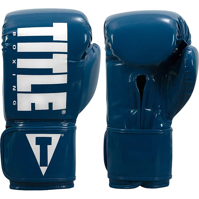 Боксерские перчатки TITLE Boxing Inferno Intensity Elastic Blue/White /