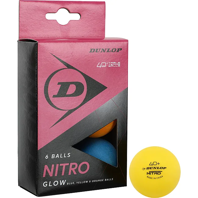 Мячи для настольного тенниса DUNLOP NITRO GLOW 40 DL679349N 6шт