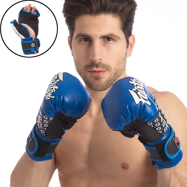 Перчатки для рукопашного боя FAIRTEX 0273 (Синий-серый)