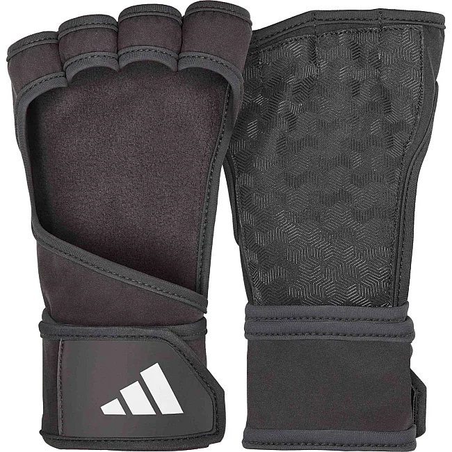 Перчатки для тренинга Adidas Open Back Training Gloves черный XL